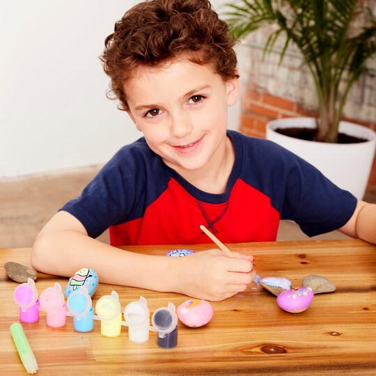 Glow in the Dark Rock Painting Kit: Crafts for Kids Ages 4-8+, Painting Rocks Arts and Crafts, Kids Gift